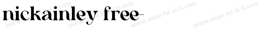 nickainley free字体转换